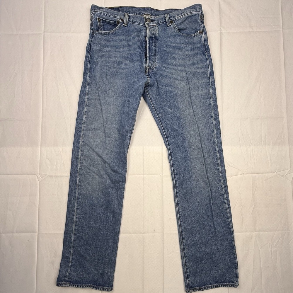 Levi's 501 XX Jeans size 34x32 Straight Leg Button Fly Denim Blue Made In Mexico